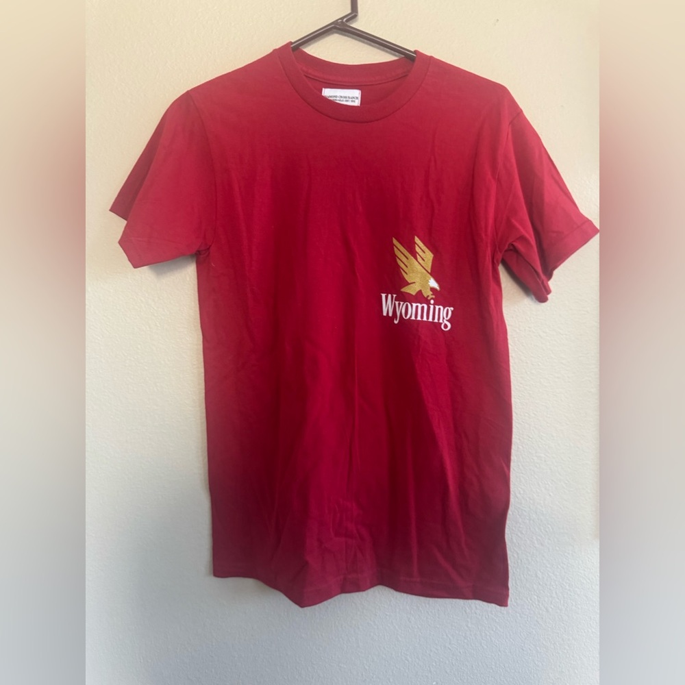 NEVER WORN Wyoming Red Short Sleeve Tee
